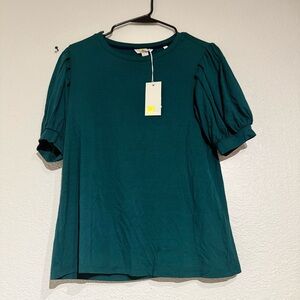 Boden | Holly Puff Sleeve Jersey Top size 6 NWT